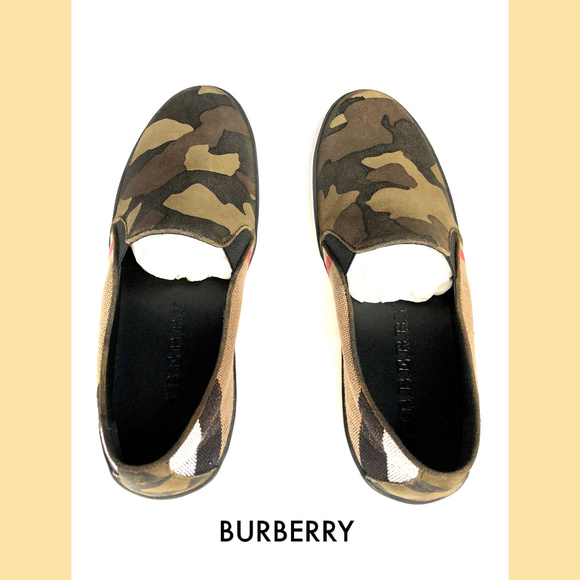 SOLD! Burberry Gauden Camouflage Slip-on Sneakers - Picture 4 of 8